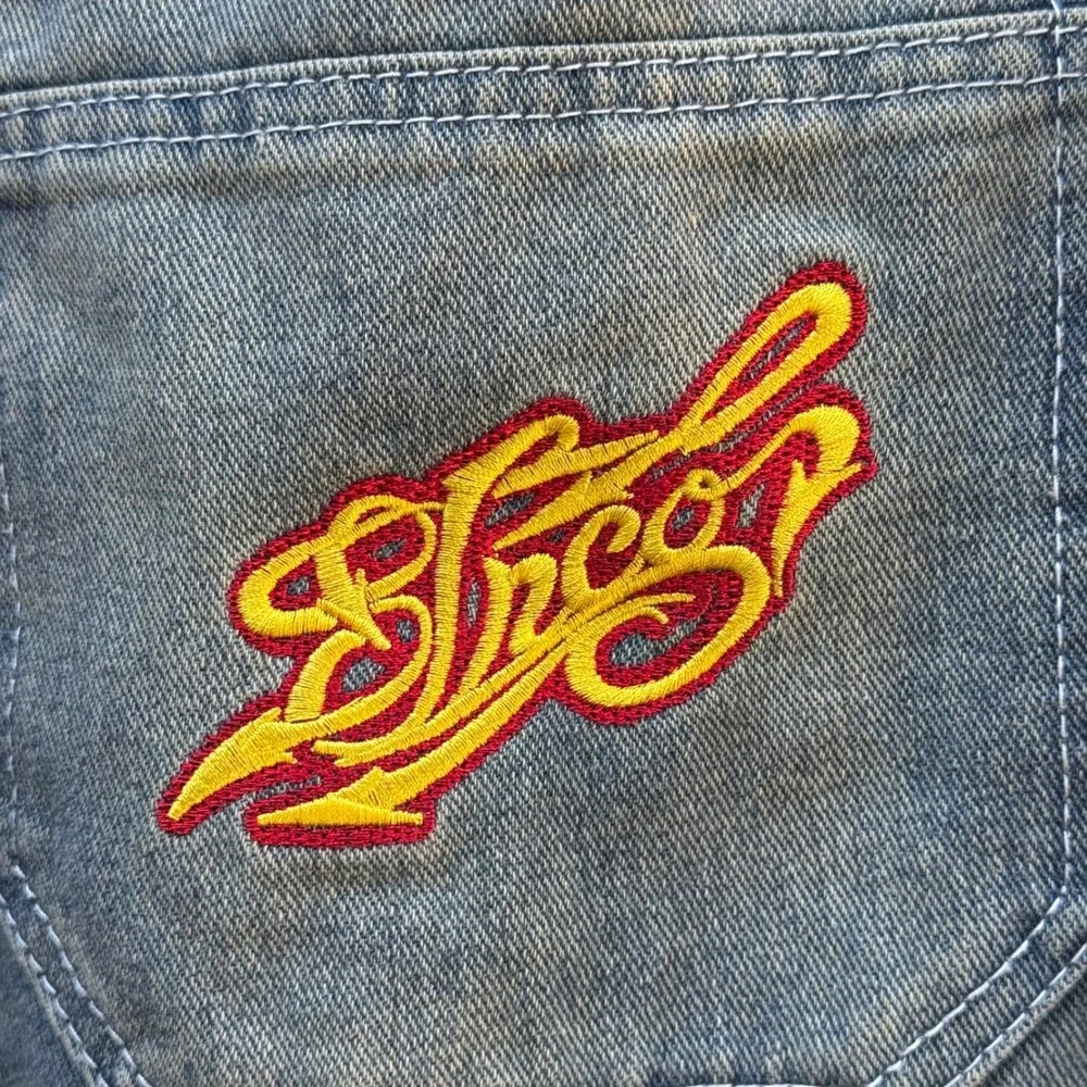 Y2K JNCO Graffiti Collection Jeans Mens 33x29 Blue Vintage Wide Leg Baggy Denim